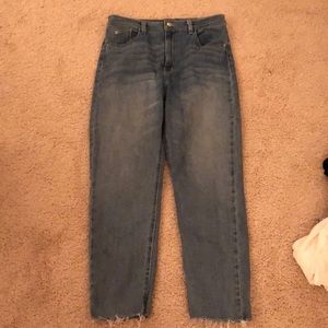 High waisted jeans